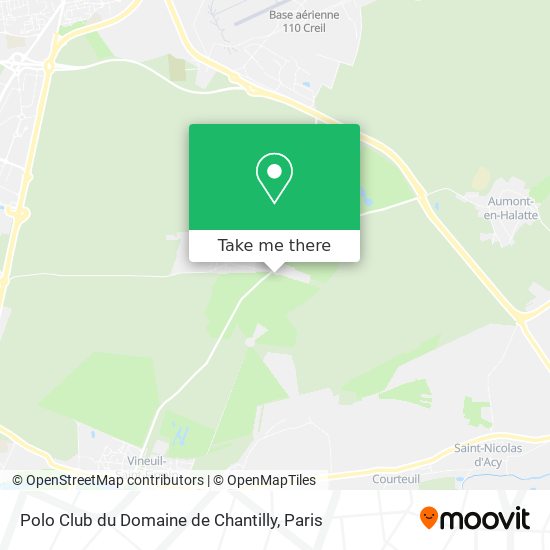 Mapa Polo Club du Domaine de Chantilly