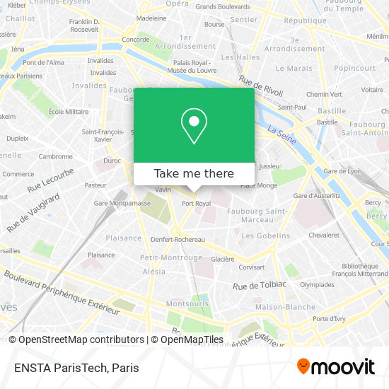 Mapa ENSTA ParisTech