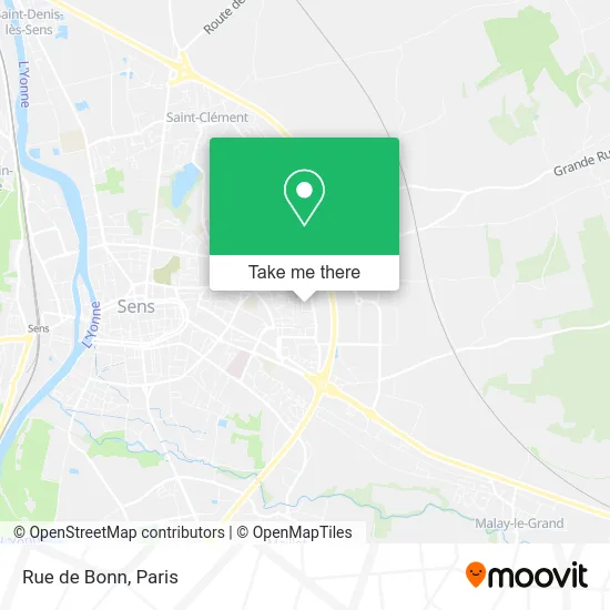 Rue de Bonn map