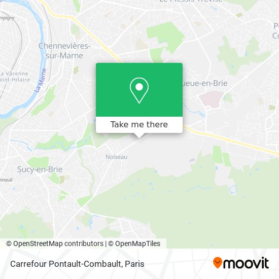 Carrefour Pontault-Combault map