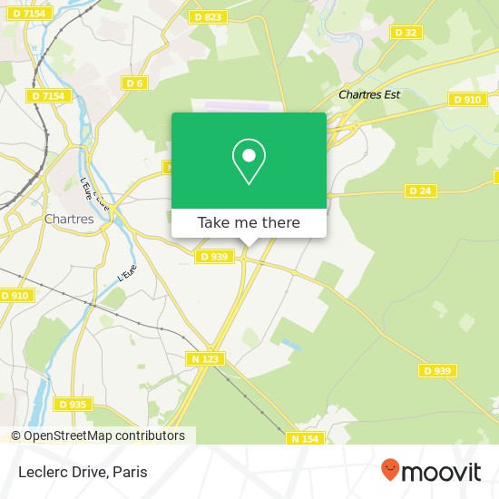 Leclerc Drive map