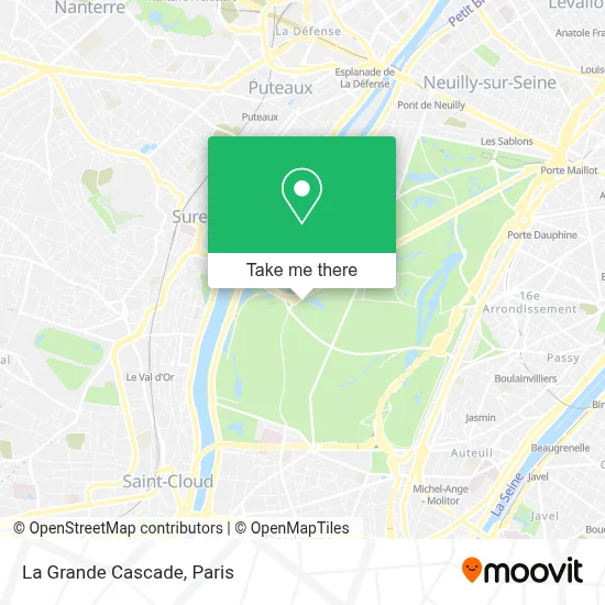 La Grande Cascade map