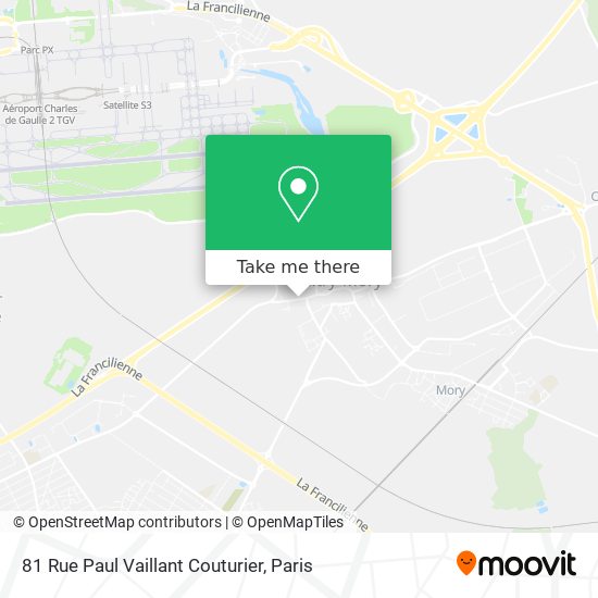 Mapa 81 Rue Paul Vaillant Couturier