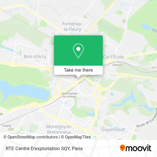 RTE Centre D'exploitation SQY map