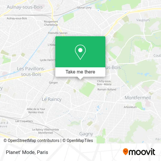 Planet' Mode map
