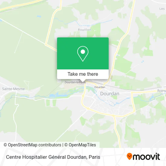 Centre Hospitalier Général Dourdan map