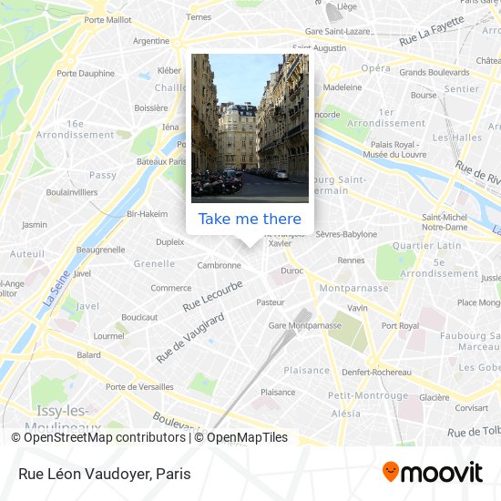 Rue Léon Vaudoyer map