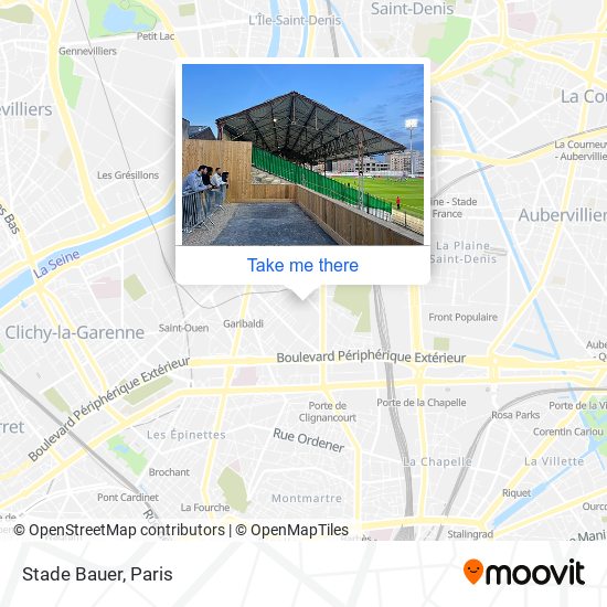 Stade Bauer map