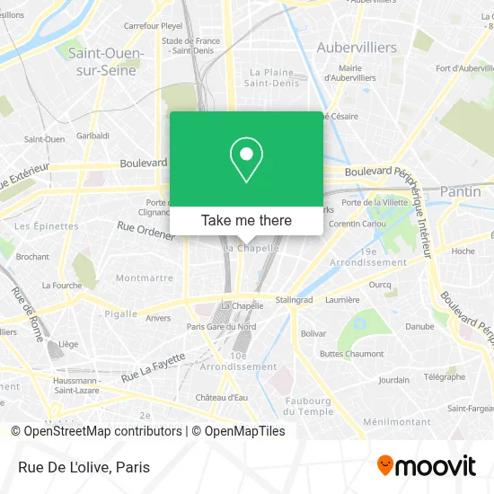 Rue De L'olive map