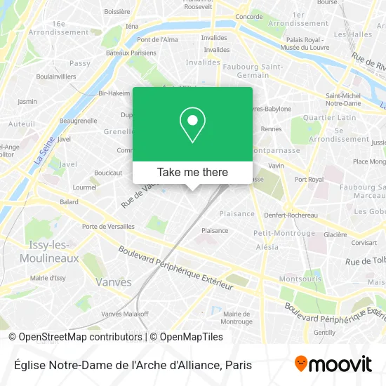 Église Notre-Dame de l'Arche d'Alliance map