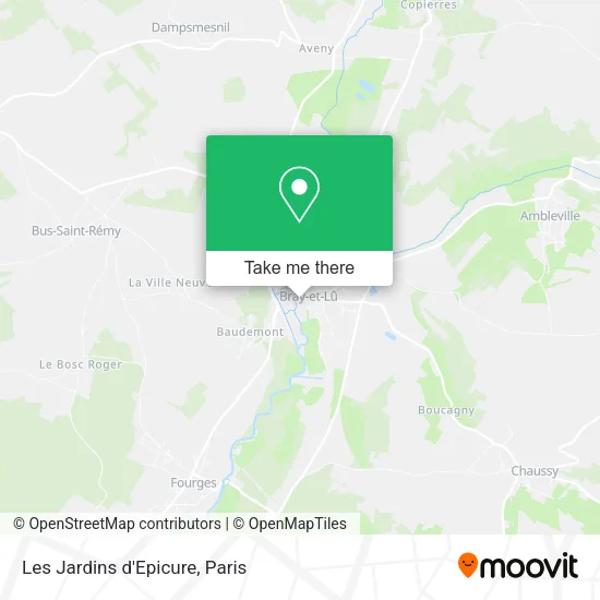 Les Jardins d'Epicure map