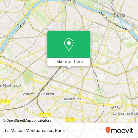 La Maison Montparnasse map