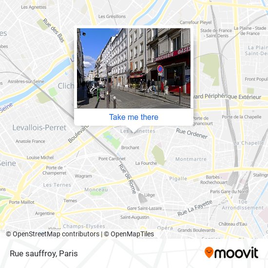 Rue sauffroy map