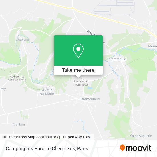 Camping Iris Parc Le Chene Gris map