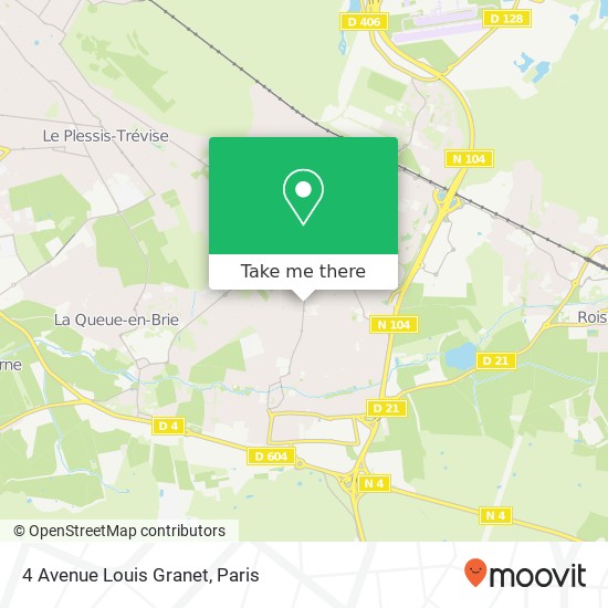 Mapa 4 Avenue Louis Granet