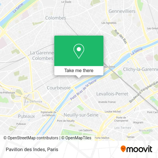 Pavillon des Indes map