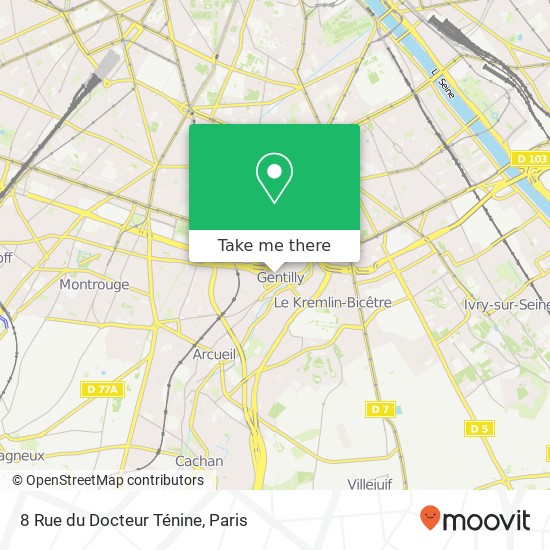 8 Rue du Docteur Ténine map