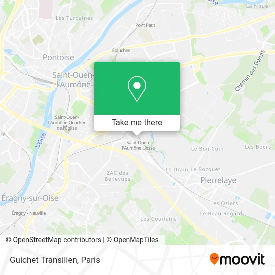 Guichet Transilien map