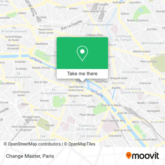 Change Master map