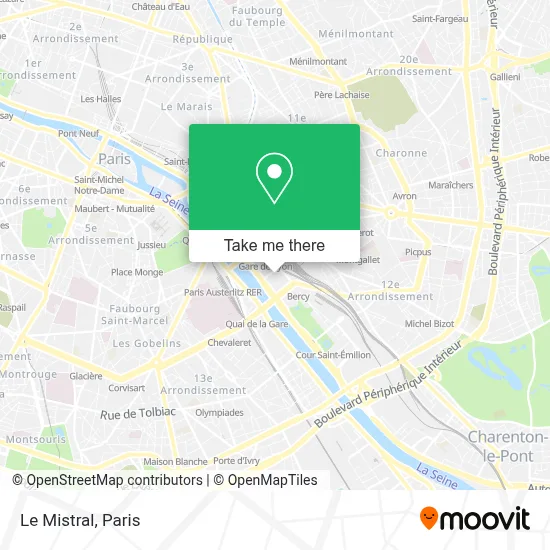 Le Mistral map