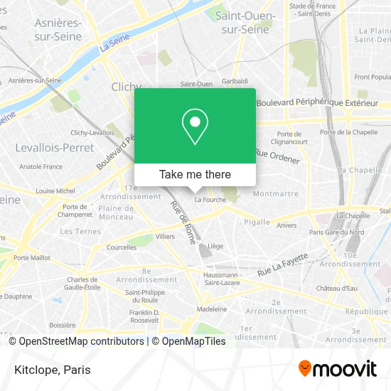 Kitclope map