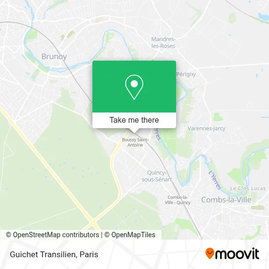 Guichet Transilien map