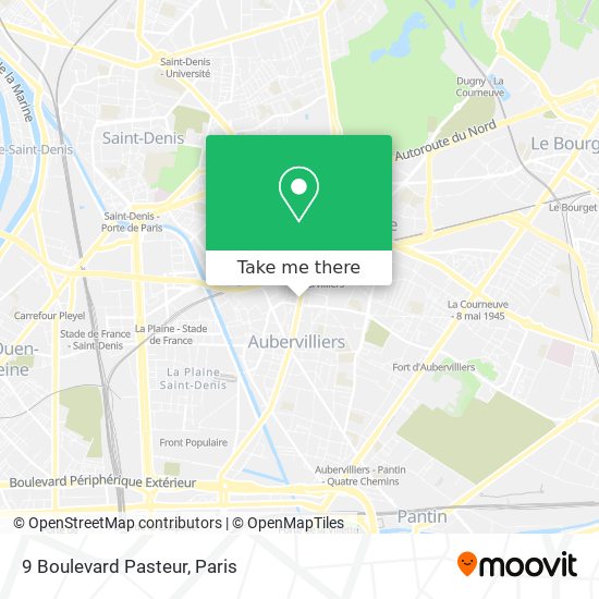 Mapa 9 Boulevard Pasteur