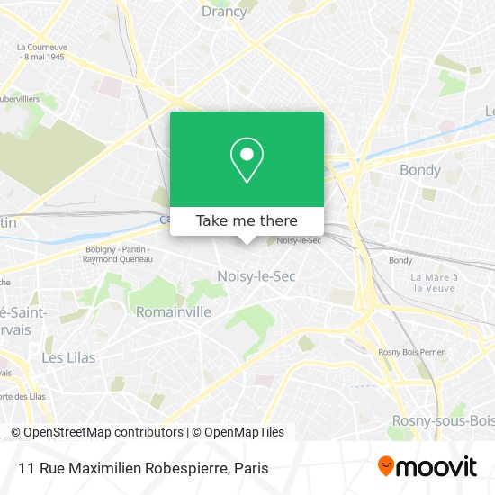 Mapa 11 Rue Maximilien Robespierre