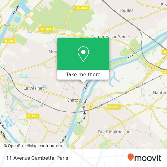 11 Avenue Gambetta map