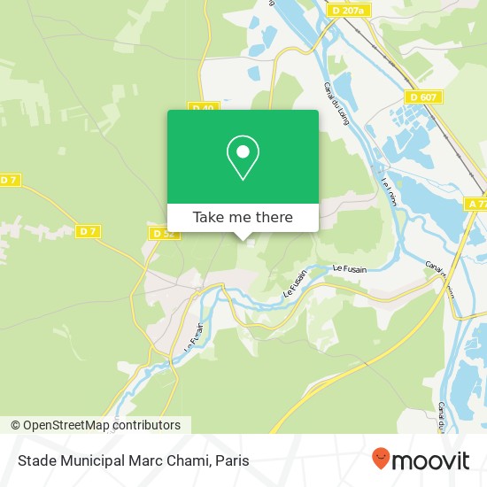 Stade Municipal Marc Chami map