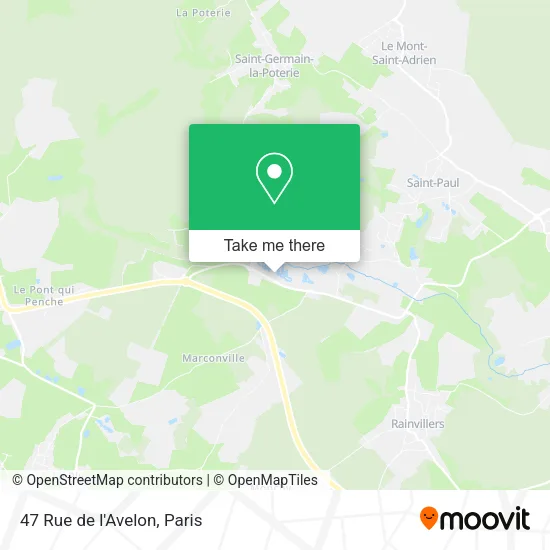 47 Rue de l'Avelon map