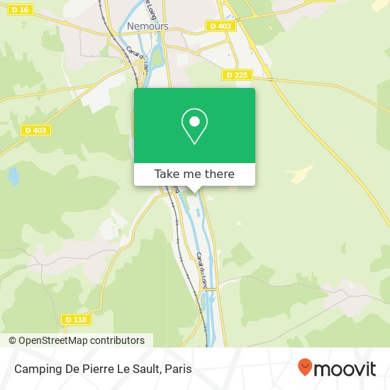 Camping De Pierre Le Sault map