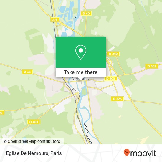 Mapa Eglise De Nemours