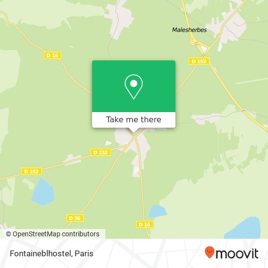 Mapa Fontaineblhostel