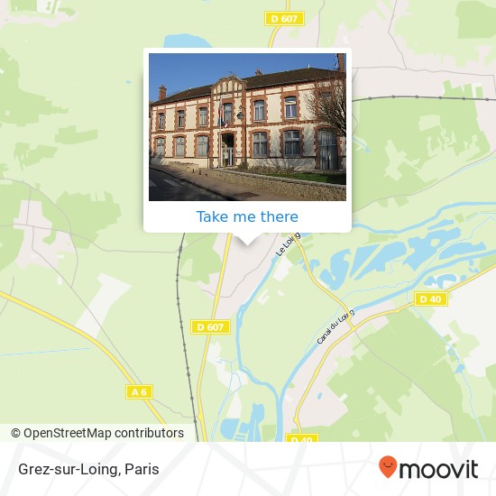 Mapa Grez-sur-Loing