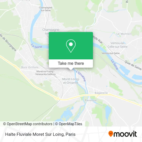 Halte Fluviale Moret Sur Loing map