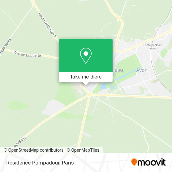Residence Pompadour map