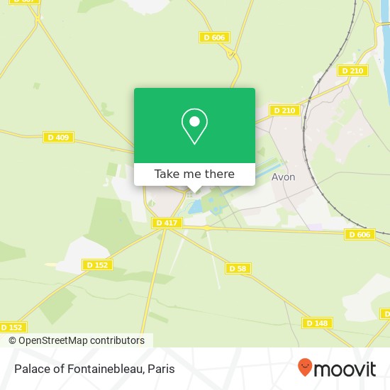 Mapa Palace of Fontainebleau