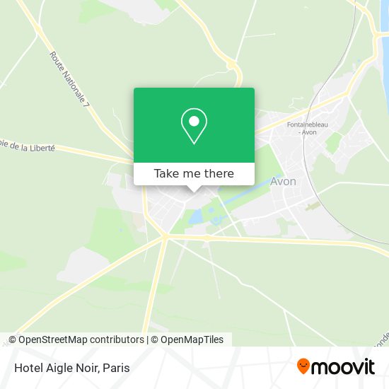 Mapa Hotel Aigle Noir