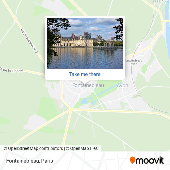 Mapa Fontainebleau