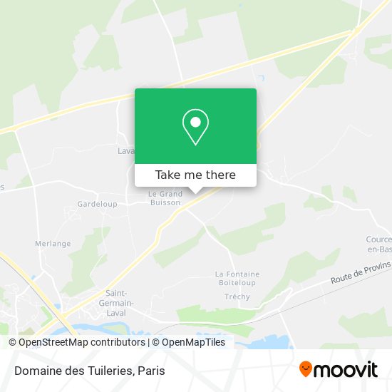 Domaine des Tuileries map