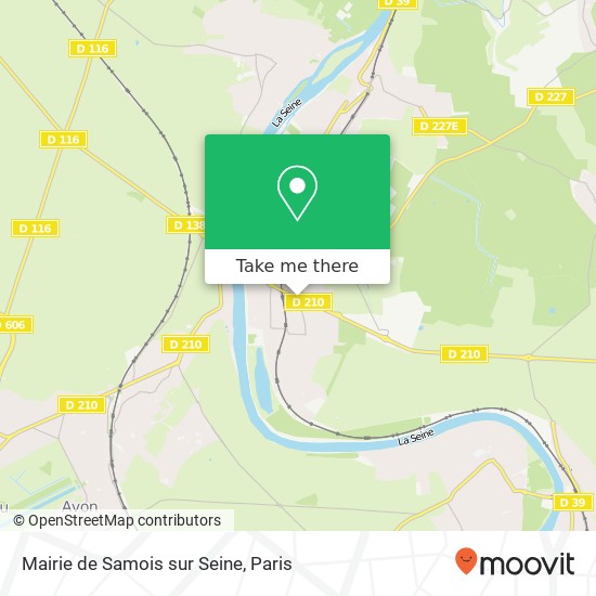 Mairie de Samois sur Seine map