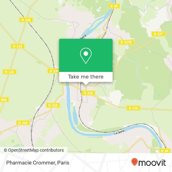 Pharmacie Crommer map