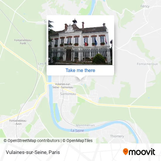 Vulaines-sur-Seine map