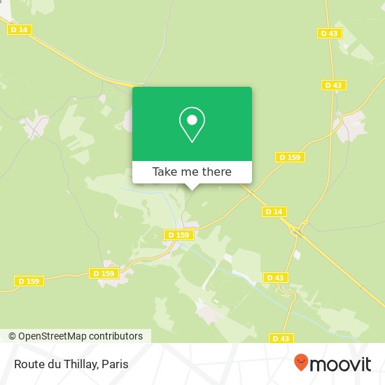 Mapa Route du Thillay