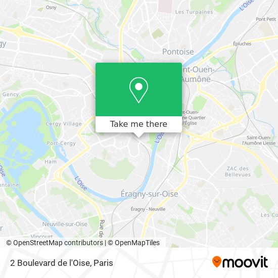 2 Boulevard de l'Oise map