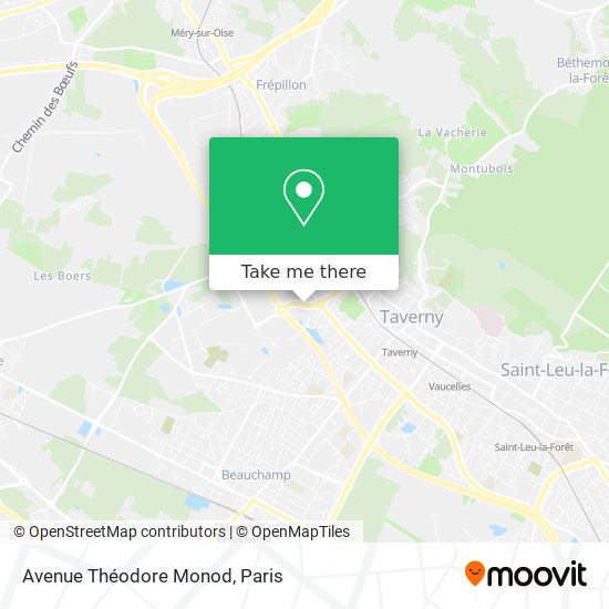 Mapa Avenue Théodore Monod