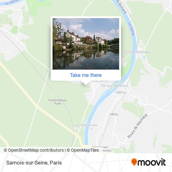 Mapa Samois-sur-Seine