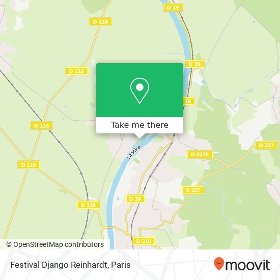 Festival Django Reinhardt map