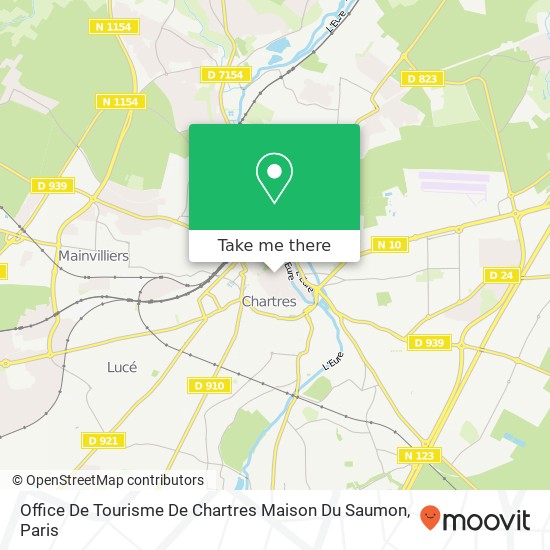Office De Tourisme De Chartres Maison Du Saumon map